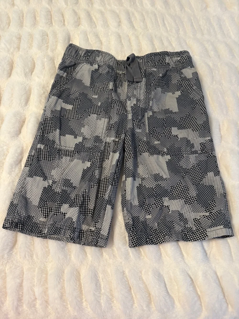 Gymboree Blue and Gray Checkered Shorts B4